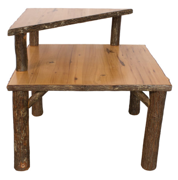 Wood corner table