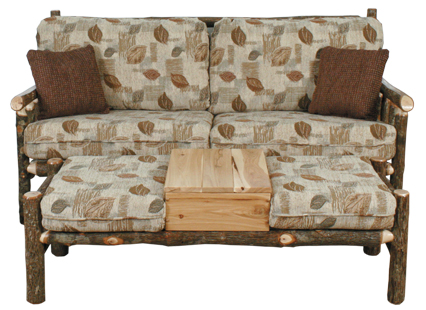 Hickory leaf upholstered sofa