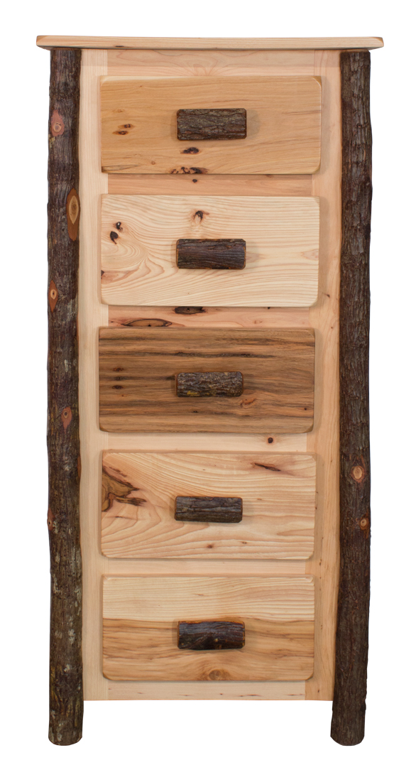 Wooden five drawer gentlemen's chest