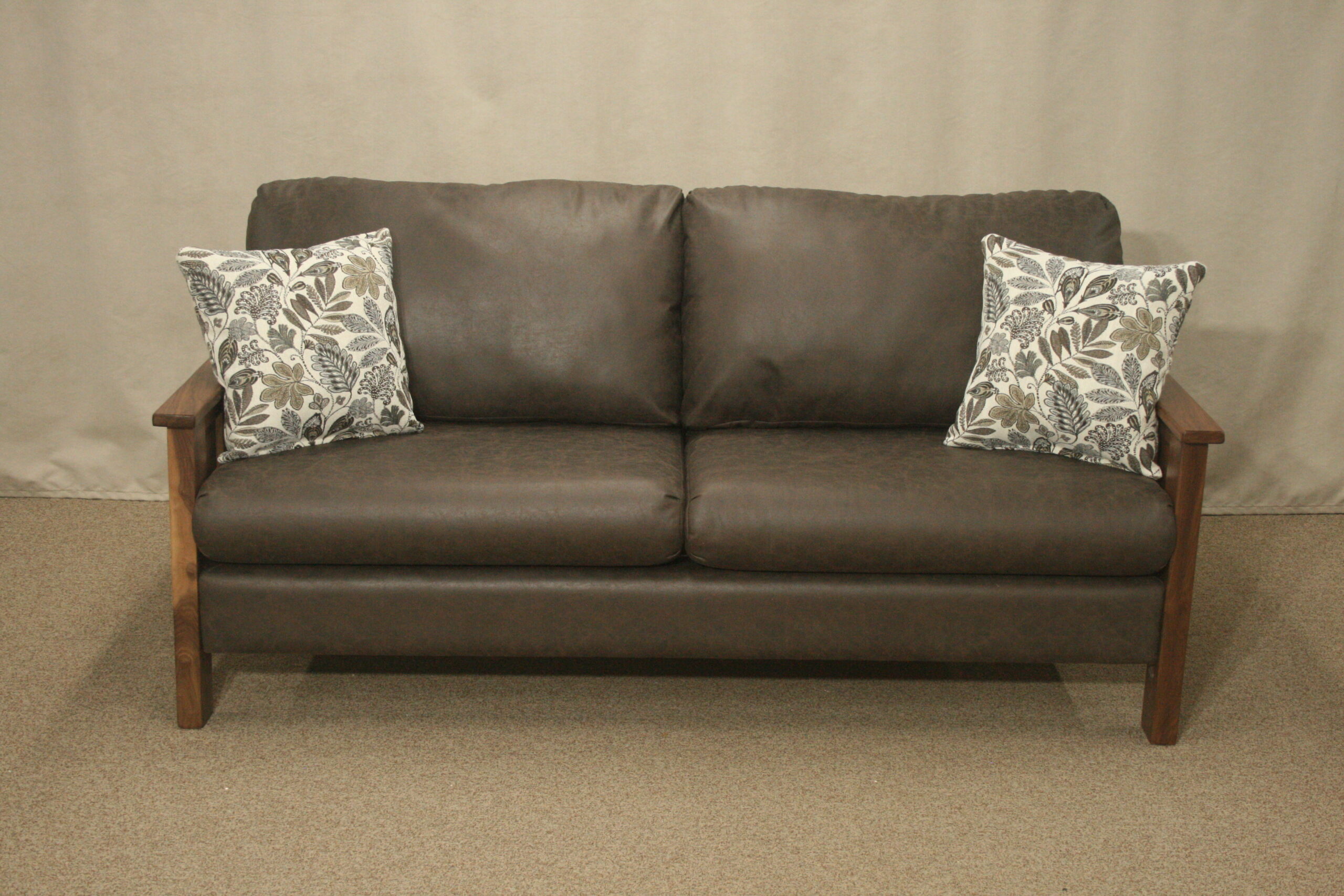 B9601 Black Walnut Sofa