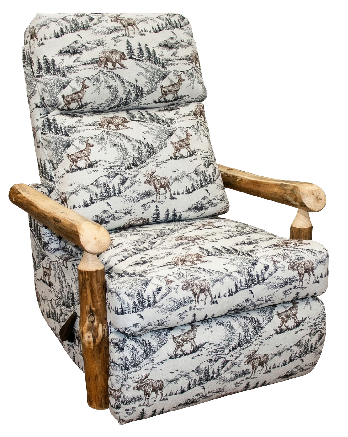 RRP201 Rustic Red Pine Arm Recliner